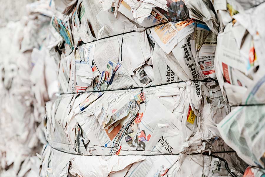 balen-krantenpapier-voor-recycling