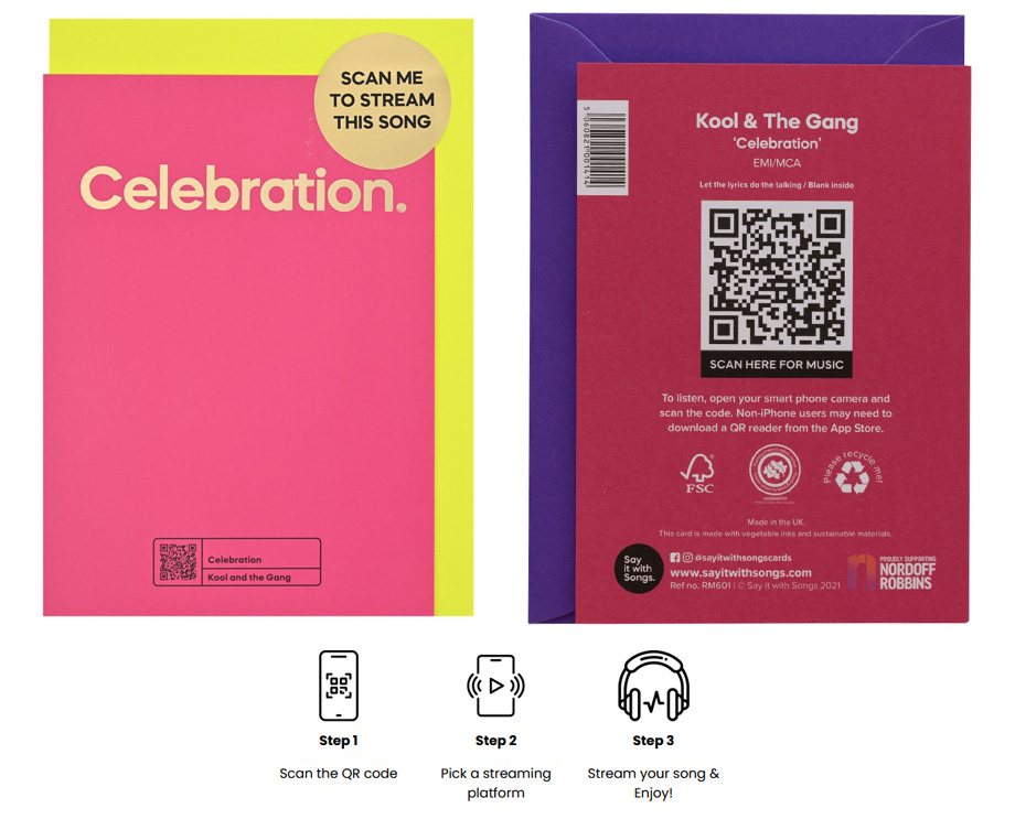 zo werken muziekkaarten met qr code